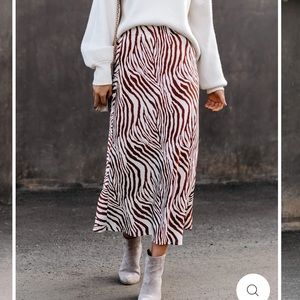 Super cute barely worn zebra print skirt